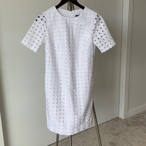 Banana Republic Petite white dress